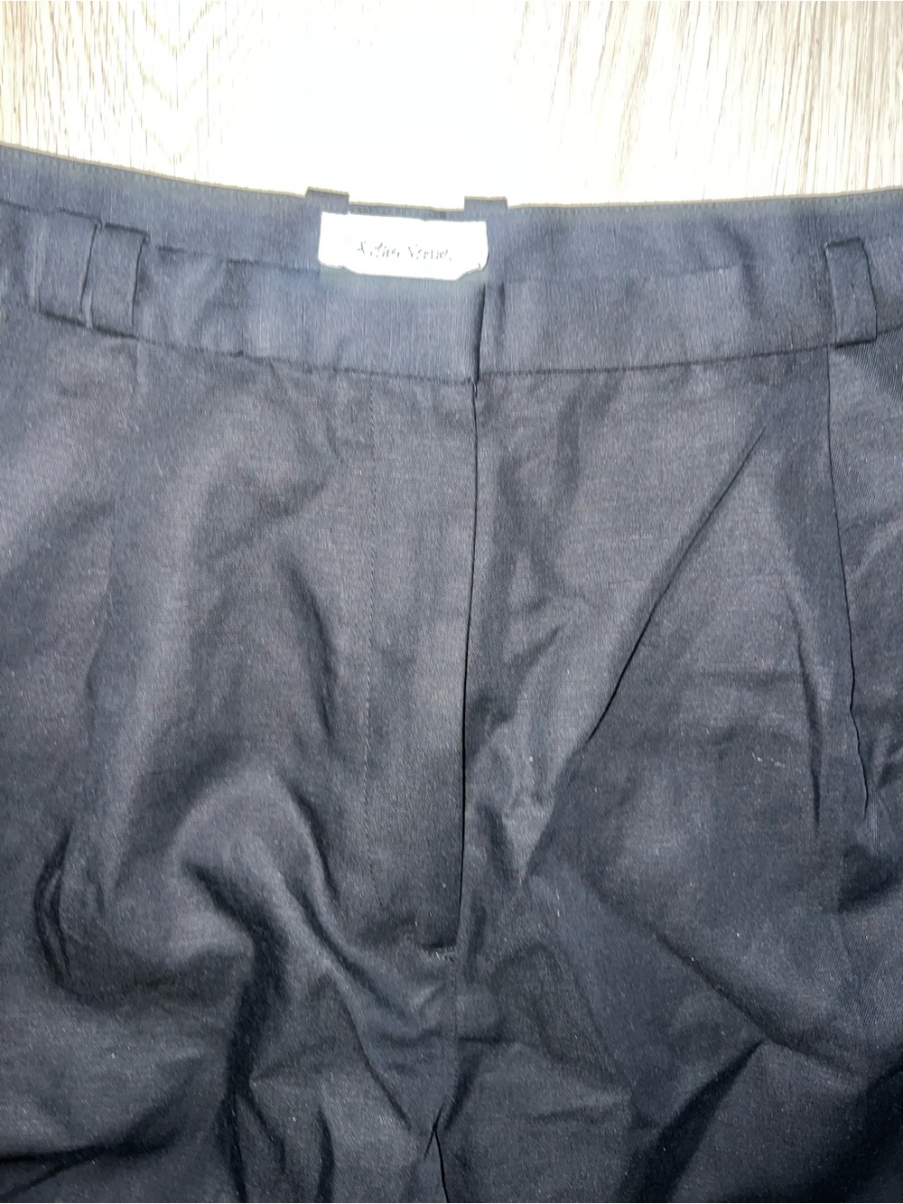 NWT & Other Stories Black Tailored Bermuda Shorts Size 12 Cotton Linen Blend - Picture 10 of 12